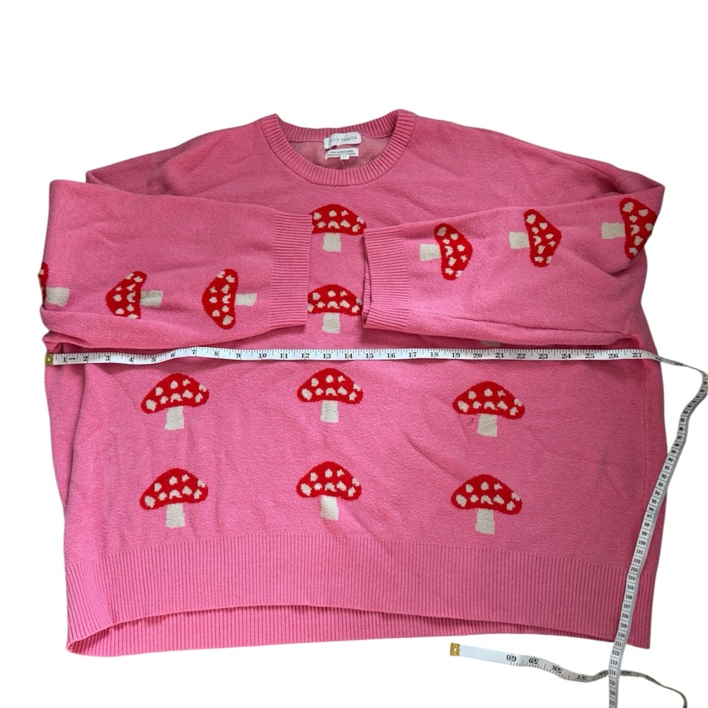 Native Youth Pink and Red Mushroom Sweater Plus Size 22W (26UK) - Picture 3 of 7